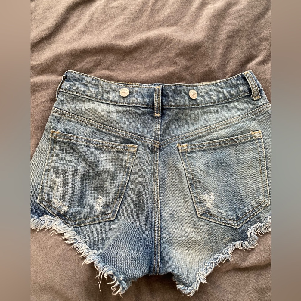High Rise Jean Shorts - Picture 3 of 3